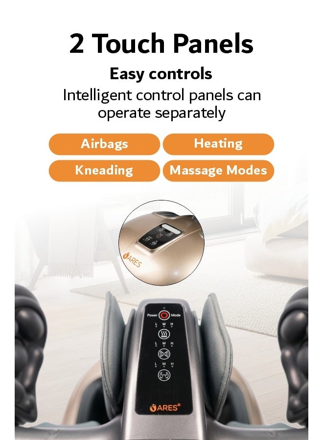 ARES جهاز تدليك القدم والساق uComfort مع 2 مستوى من شدة الحرارة، تدليك دوار، تغطية كاملة بزاوية 360° - Image 4