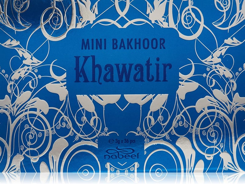 Perfumes Mini Bakhoor Khawatir Incense Solid Perfume For Unisex, 36 x 3 gm - Image 1