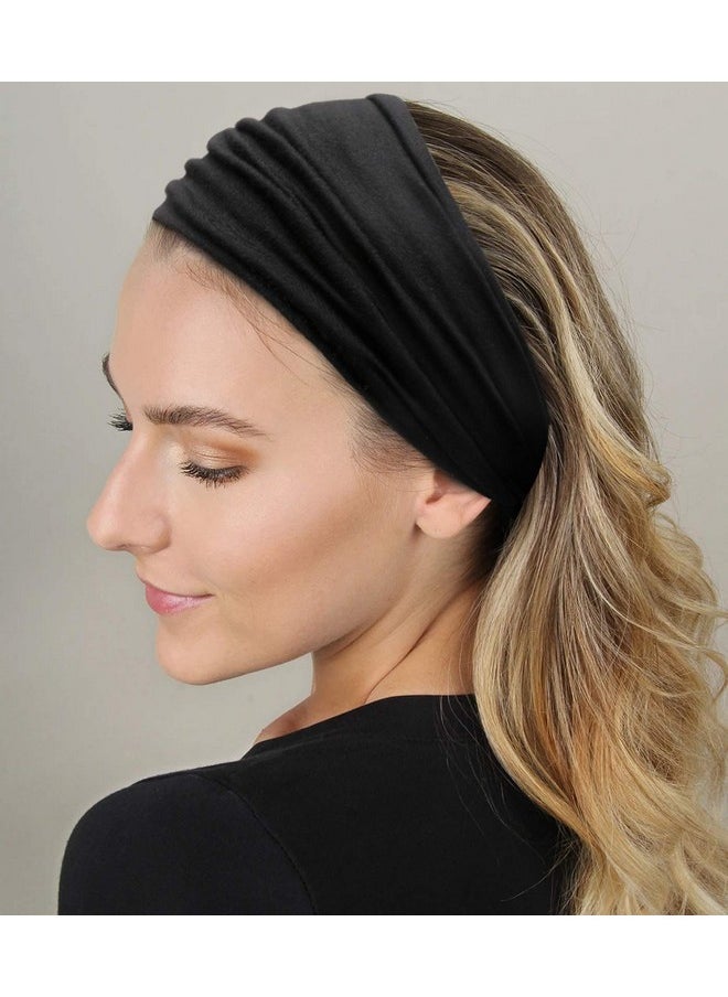 Tobeffect - Tobeffect Headbands for Women African Boho Wide Hairband Headband Knotted Head Wraps Turbans Hair Accessories - Image 1