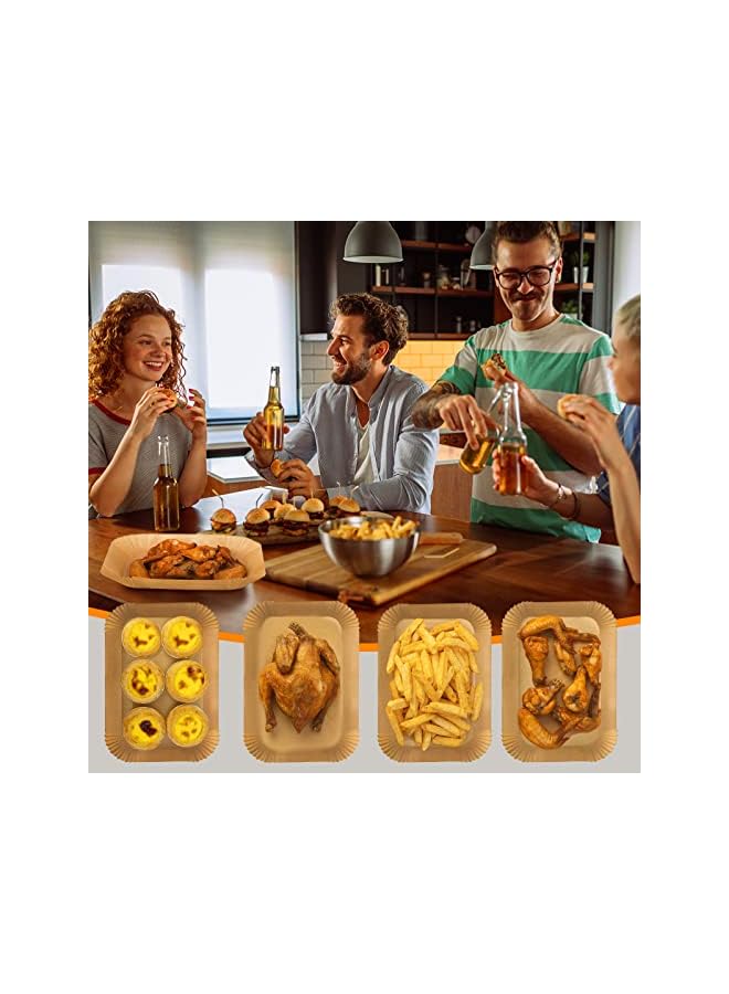 S-TOP Air Fryer Disposable Liners, Rectangle 8.6x 5.5'', Parchment Paper Liners, Accessories Baking Paper (100) - Image 4
