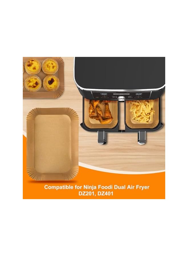 S-TOP Air Fryer Disposable Liners, Rectangle 8.6x 5.5'', Parchment Paper Liners, Accessories Baking Paper (100) - Image 3