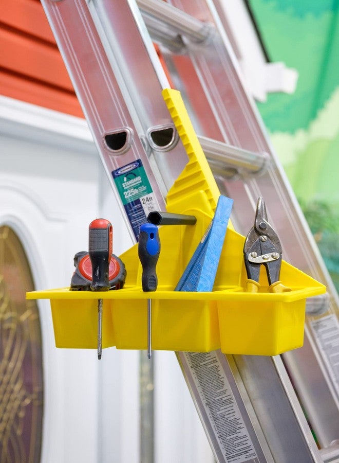 Jokari Universal Rotating Ladder Tray. Hold Tools, Nails, Screws, Paint, Brushes and Accessories. Hook 3 Bucket Shelf On Any Rung For Auto Storage Platform. Little Attachment Caddy, Giant Benefits - Image 1