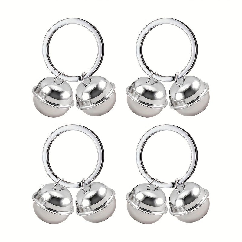 4 Pcs Metal Black Copper Pet Bells for Cat Dog Collar Vintage Lost Pet Training Accessories - Image 2