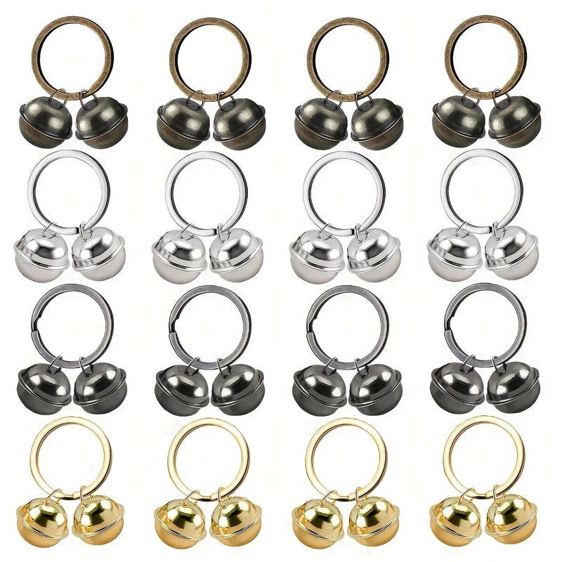 4 Pcs Metal Black Copper Pet Bells for Cat Dog Collar Vintage Lost Pet Training Accessories - Image 5