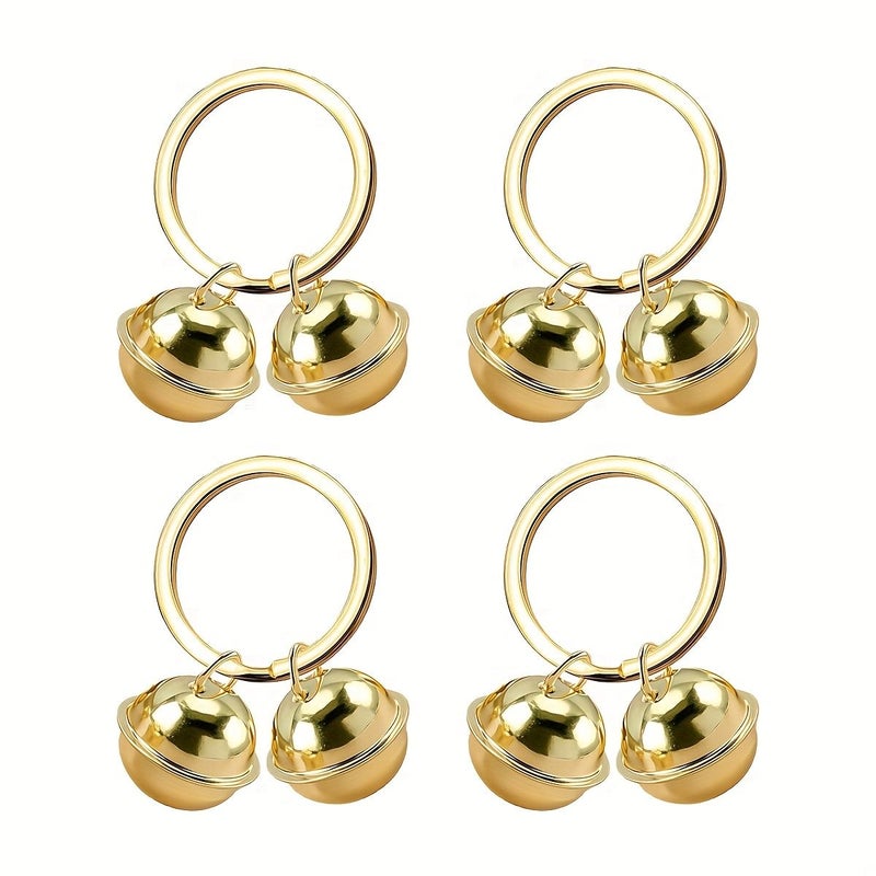 4 Pcs Metal Black Copper Pet Bells for Cat Dog Collar Vintage Lost Pet Training Accessories - Image 3
