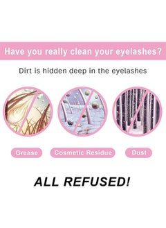 OUHOE Lash Shampoo, Foam Lash Deaner and Make Up Remover, Lash Cleaning Kit, Mousse Eyelash Shampoo for Eyelash Extensions, Relieve Itching, Gentle Care for Salon and Home Use  (60ml+Brush+Mascara Wand)  - Image 4