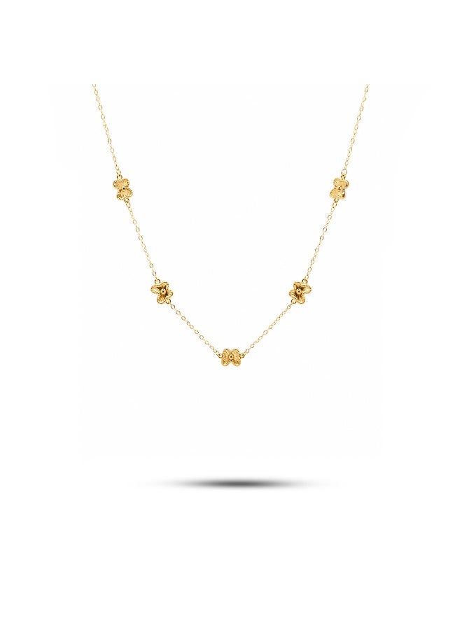Ruby Art Gold 18K real Gold Necklace for women- 1.2 Gram