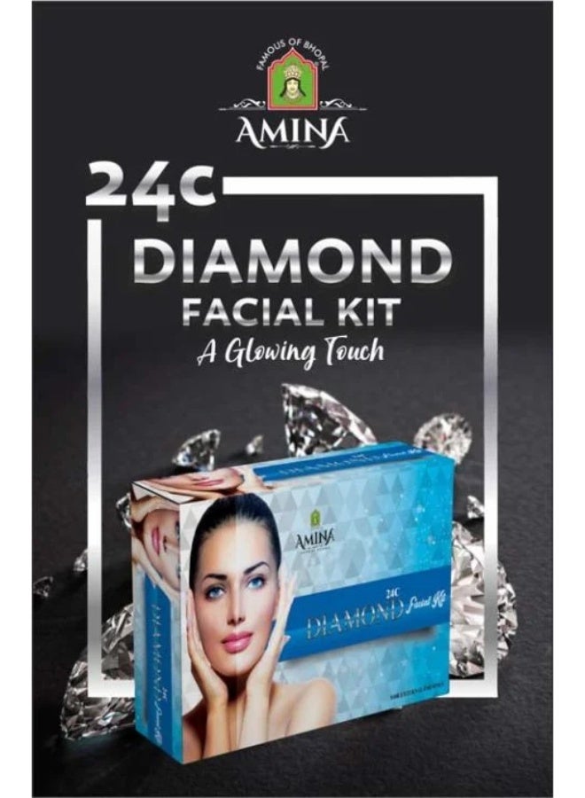 Amina Mixed Diamond Facial Kit for Glowing Skin, 5 Steps (Pack of 5) - Image 4