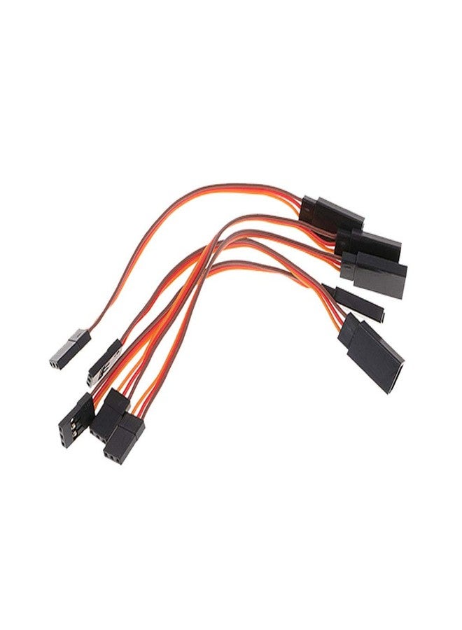 ALAMSCN 3-Pin Servo Extension Cable Cord 10cm/4'' 3.93 inch Female to Male Lead Wire Connector JR for RC Car Airplanes Remote Control (Pack of 10) - Image 3