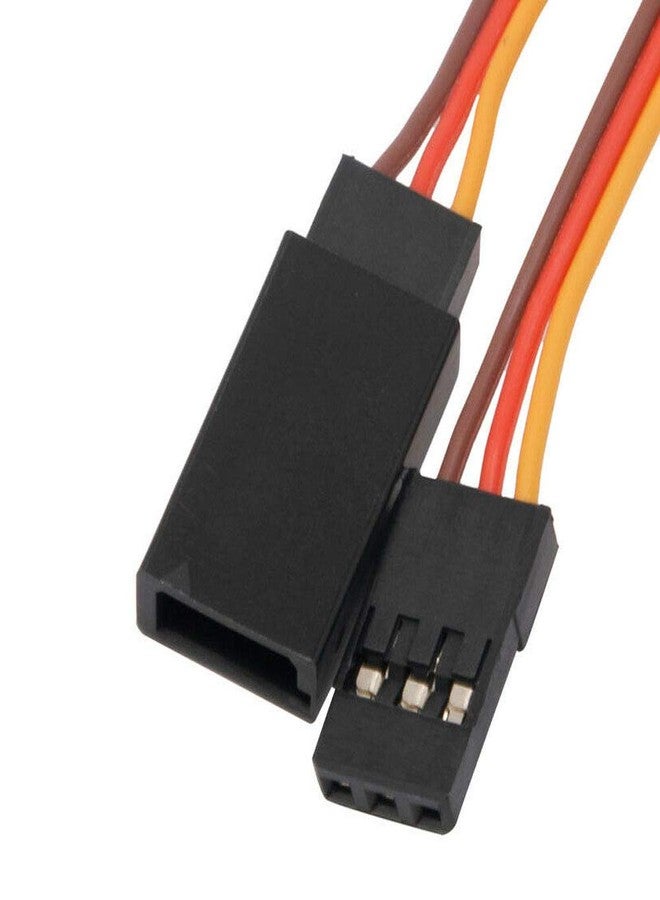 ALAMSCN 3-Pin Servo Extension Cable Cord 10cm/4'' 3.93 inch Female to Male Lead Wire Connector JR for RC Car Airplanes Remote Control (Pack of 10) - Image 4