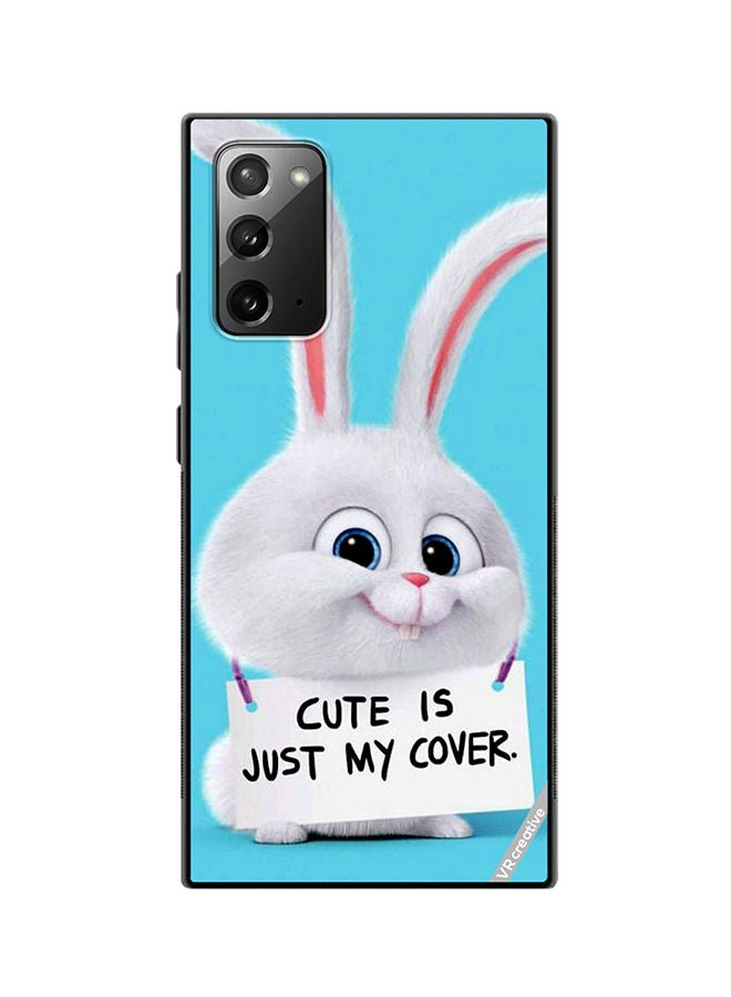 VR CREATIVE Protective Case Cover For Samsung Galaxy Note20 5G Cute Is Just My Cover Design Multicolour - Image 1