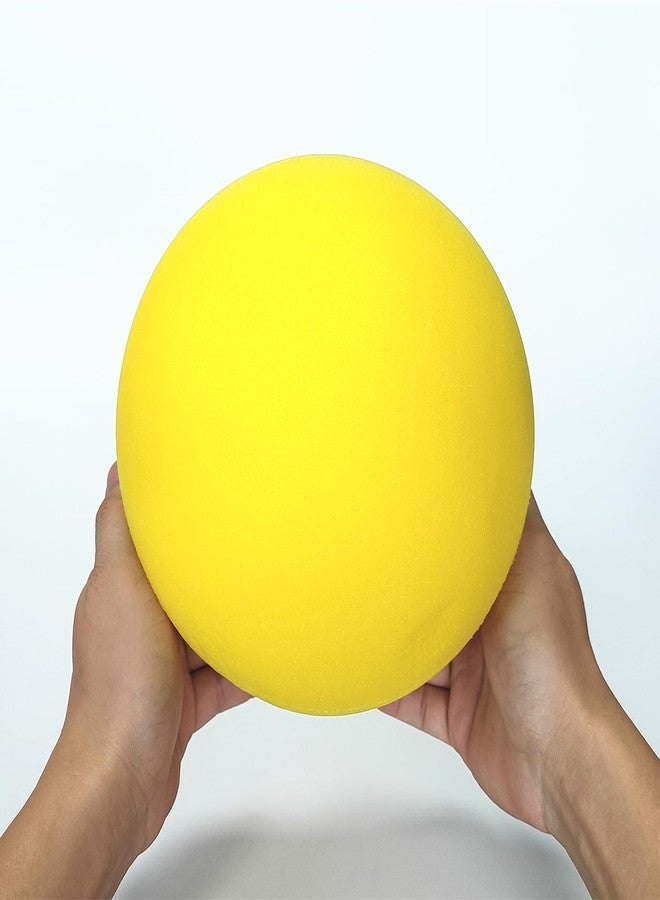 Ganjiang 7 Inches Soft No-Noise Foam Ball Sponge Kickball Dodgeball for Indoor Activity (Yellow Color) - Image 1