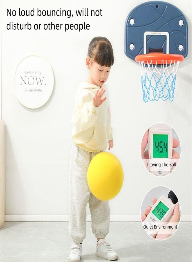 Ganjiang 7 Inches Soft No-Noise Foam Ball Sponge Kickball Dodgeball for Indoor Activity (Yellow Color) - Image 4