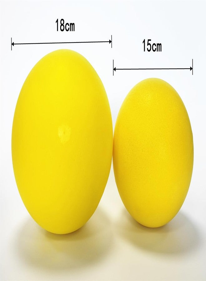 Ganjiang 7 Inches Soft No-Noise Foam Ball Sponge Kickball Dodgeball for Indoor Activity (Yellow Color) - Image 2