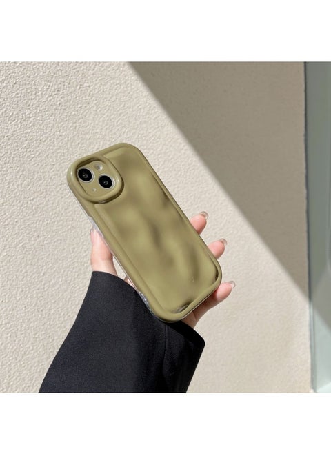Solid Color Creative Meteorite Pattern For IPhone15pro Max Mobile Phone Case Apple 16 13/14 Wen-Color:Xym Meteorite Pattern Imd Green-Applicable Model:11 (without Packaging)