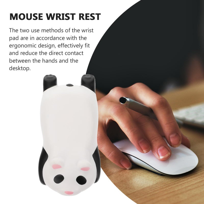 Ergonomic Memory Foam Mouse Wrist Rest Panda Shaped Office Gaming Hand Support Pad - Image 4