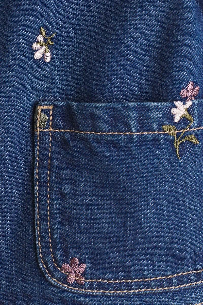 H&M Embroidery-detail denim jacket