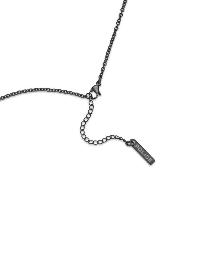 POLICE Crossed Gray Textured Pendant Necklace For MenPEAGN0032403 - Image 3