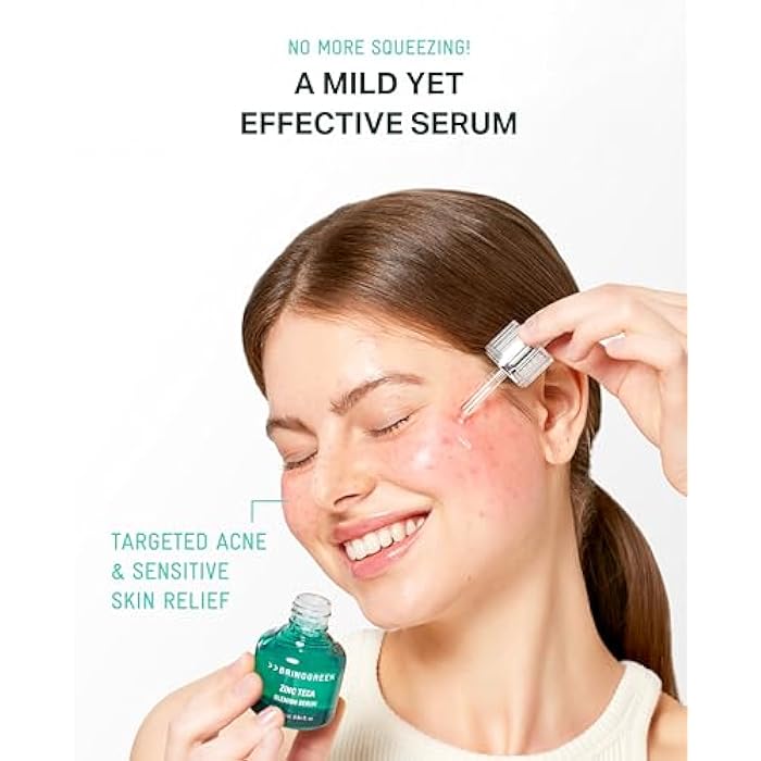 BRING GREEN ZINC TECA Serum with Niacinamide | Soothing Face Serum for Sensitive Skin, Pore Minimizing & Hydrating | Korean Skincare for Breakouts & Uneven Texture - Image 2