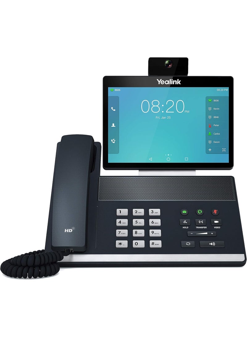 Yealink Smart Video Phone, VP59, Power over Ethernet, Corded Business Desk Phone, 8 Inch Touch Screen, 1080p HD Video, Android 7.1, Bluetooth 4.2, Dual Band 2.4G/5G Wi-Fi, for Executives/Workgroups