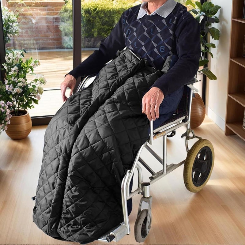 Wheelchair Blanket - Leg Warming Supplies, Wheelchair Warm Cover for Adults Elderly Disabled Seniors Patients Caregivers Outdoor Activities Hospital Stays Travel | Nursing Home Comfort - Image 3