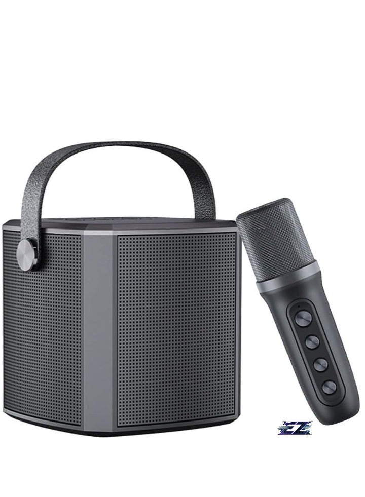 ELTRAZONE Karaoke Machine with UHF Wireless Microphones for Adults & Kids | Portable Bluetooth PA Speaker System | Supports Vocal Cut for Home Parties, Meetings, Weddings | Rechargeable, Loud Sound, and LED Light Effects | Perfect for Celebrations & Events - Image 1