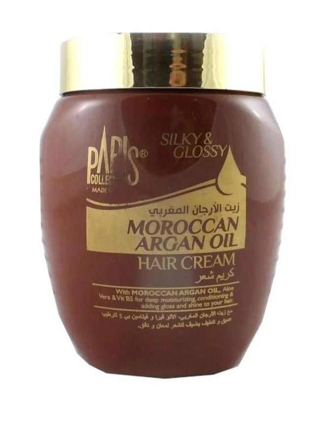 باريس كولكشن كريم الشعر بزيت الأرجان المغربي شفاف 475ملليلتر