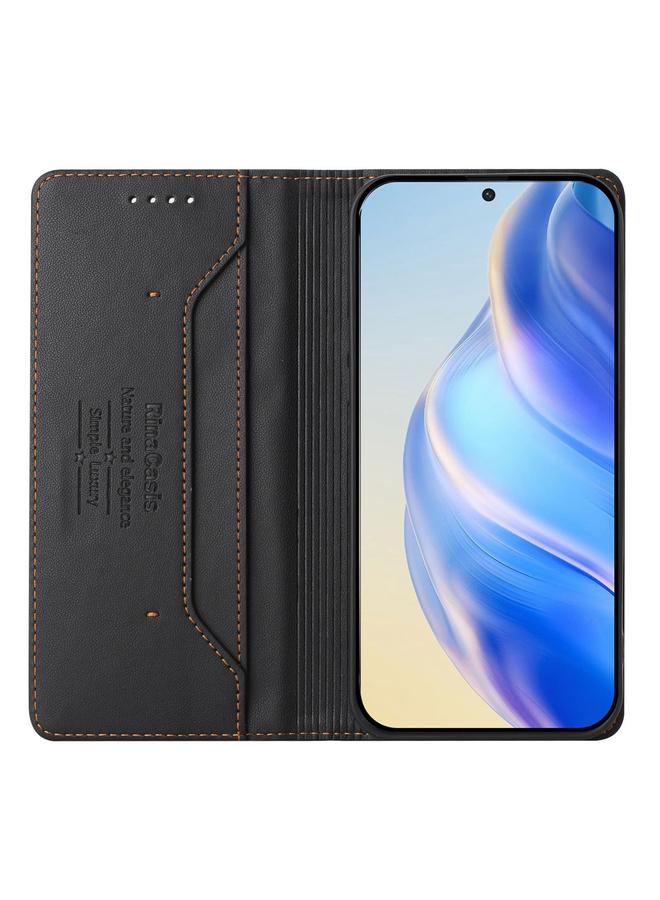 S-TOP Case For Samsung Galaxy A16 5G RC01 Dual-Folded Magnetic Suction RFID Leather Phone Case - Image 3