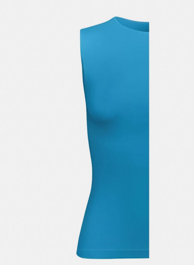 Silvy Lycra Bianca Top Sleeveless Round Neck For Women - Image 2