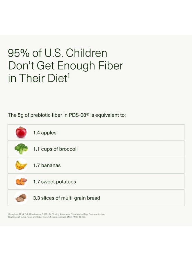 Seed Seed PDS-08 Pediatric Daily Synbiotic - Fiber-Based Prebiotic & Probiotic for Kids - Digestive Health, Regularity, Constipation Relief - Ages 3-17 - Vegan and Shelf-Stable - 30 Sachets (30-Day Supply)  - Image 5