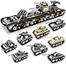 ENHANA 8 in 1 Building Blocks WW2 Army Tank Vehicle Heavy Duty Military Tank Building Kit Battle Brick Assembly MOC Model Kits for Boys Building Brick Toys for Children - Image 2