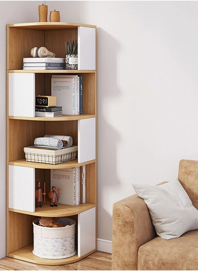 5 Tier Creative Corner Shelf Book Stand Rack