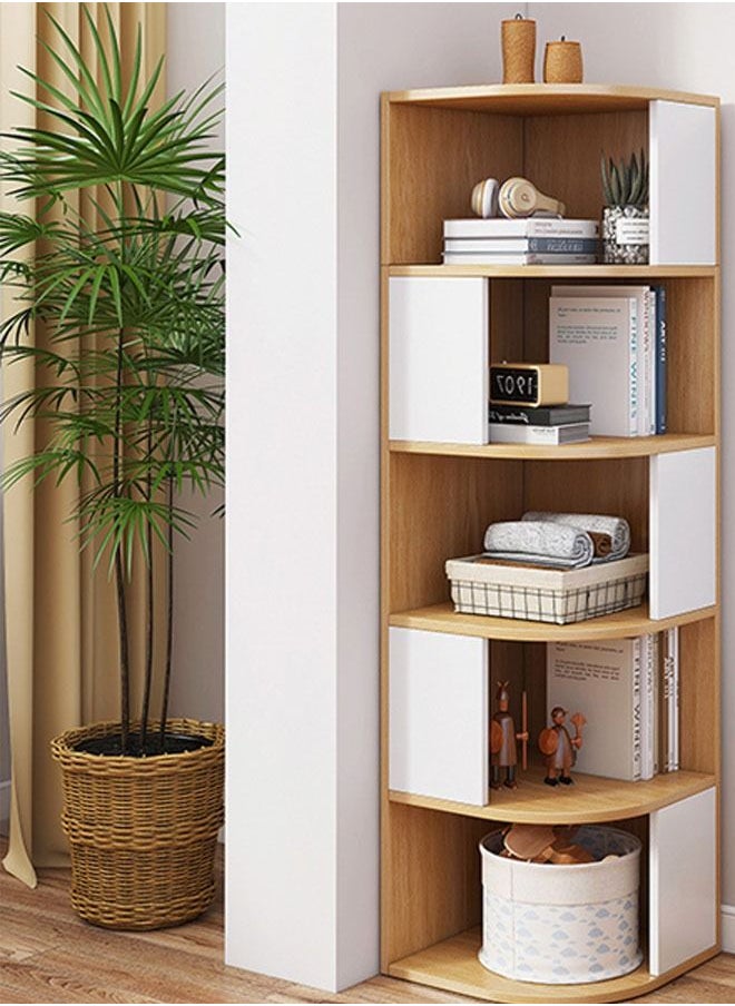 5 Tier Creative Corner Shelf Book Stand Rack