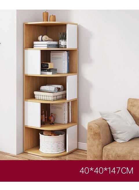 5 Tier Creative Corner Shelf Book Stand Rack
