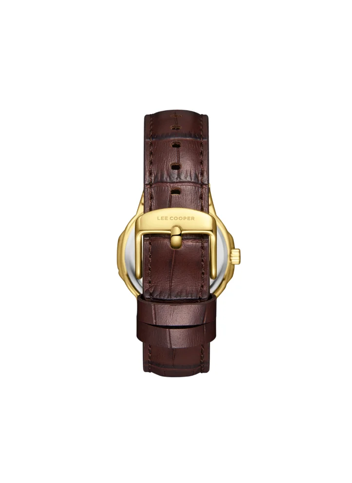 لي كوبر LEE COOPER LC08107.134 Women's Analog Display Watch & Leather Strap Dark Brown