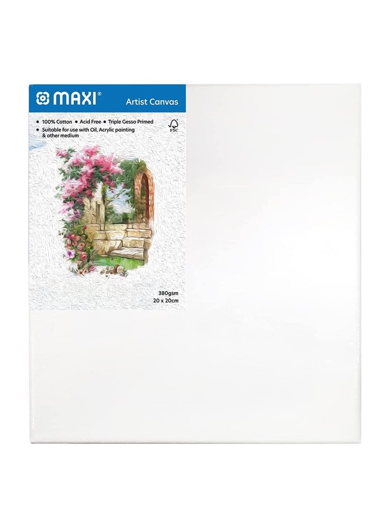 Maxi 4-Piece Stretched Canvas 20x20cm Size - Image 2