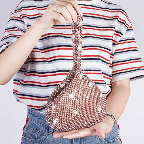 CROWN GUIDE Women's Vintage Evening Bags Clutches Bling Beaded Wedding Party Gowns Formal Prom Purses Handbags With Wristlet Black - Image 4