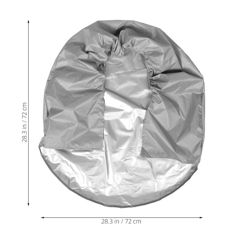Frost Resistant Windproof Tire Cover 210d Grey Large 82cm For Car Truck RV Trailer - Image 3