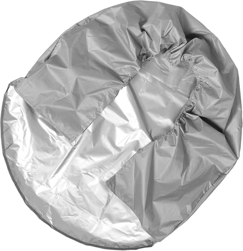 Frost Resistant Windproof Tire Cover 210d Grey Large 82cm For Car Truck RV Trailer - Image 1