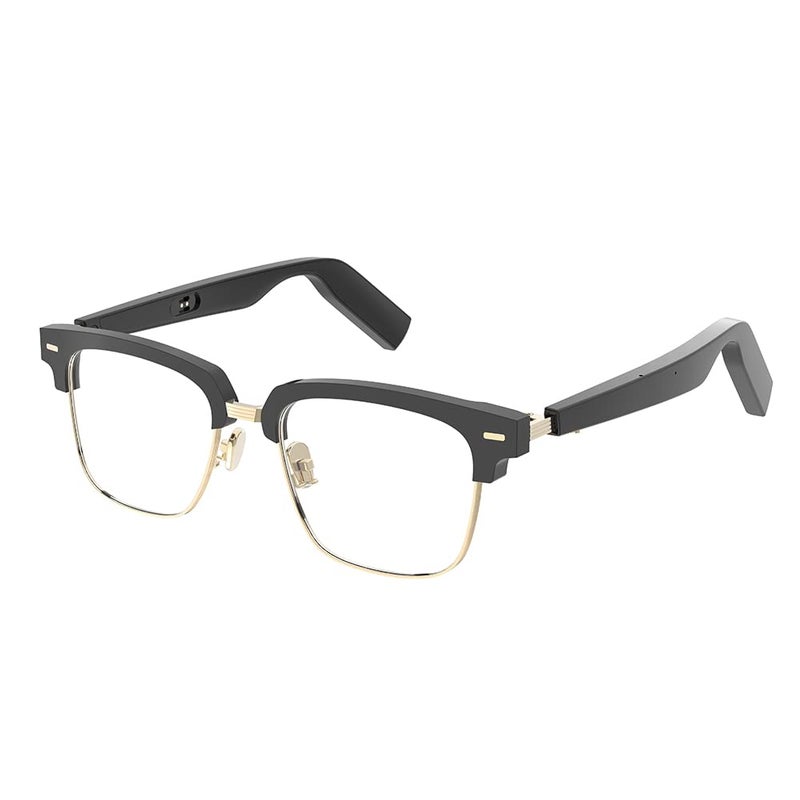 GUAZI STORE Bluetooth Audio Smart Glasses with Blue Light Filter LensesSmart Calls to Wake up Voice Assistants to Answer Calls/Listen to musicFashion Cool Glasses,black - Image 1