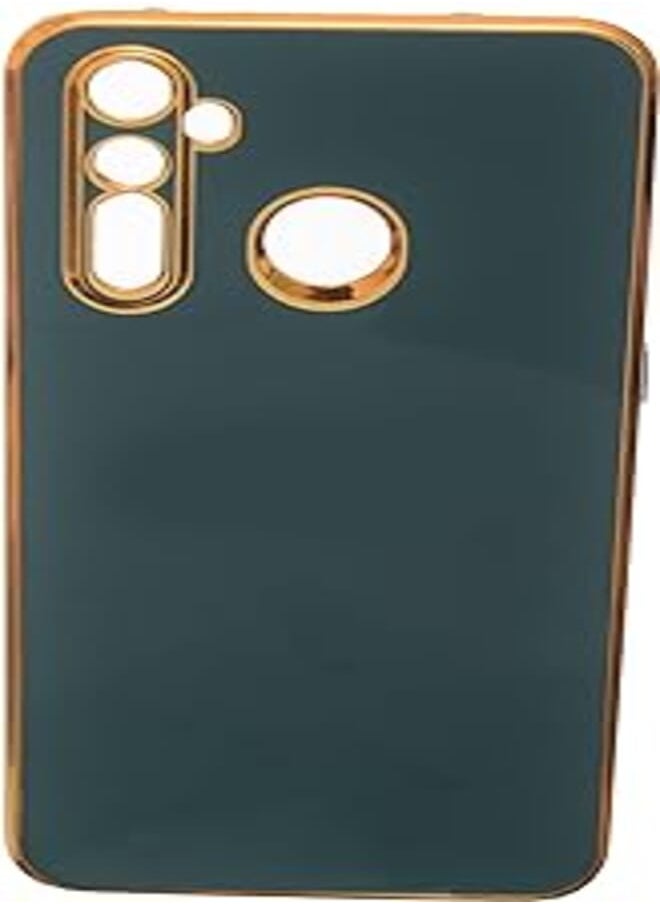 Generic - Back Cover Compatible With Phone Realme 5 Pro - Green - Image 1