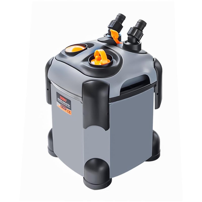 SUNWEN Aquarium External Ultra-Quiet Canister Filter, Fish Tank Water Circulation Filter with Filter Media 171/225/266/317/397GPH - Image 1