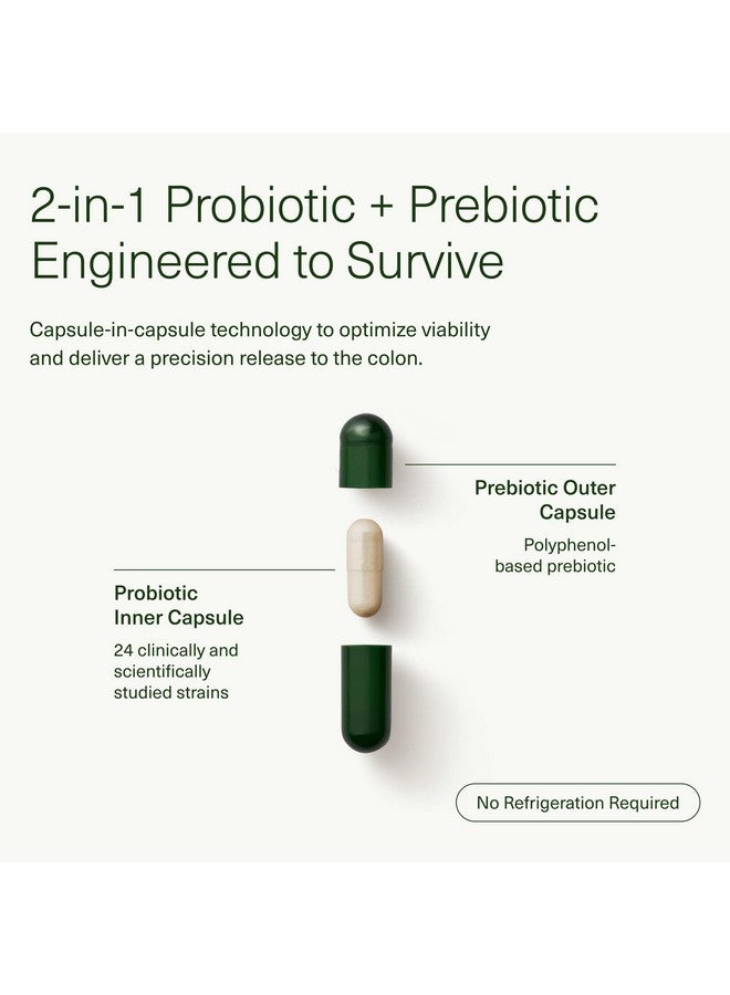 سيد Seed 14 Day Gut Reset - بريبايوتيك وبروبيوتيك للنساء والرجال - صحة الجهاز الهضمي، صحة الأمعاء، التعافي السريع للأمعاء، تخفيف الانتفاخ والإمساك - نباتي ومستقر على الرف - 28 كبسولة (إمدادات لمدة 14 يومًا) - Image 5