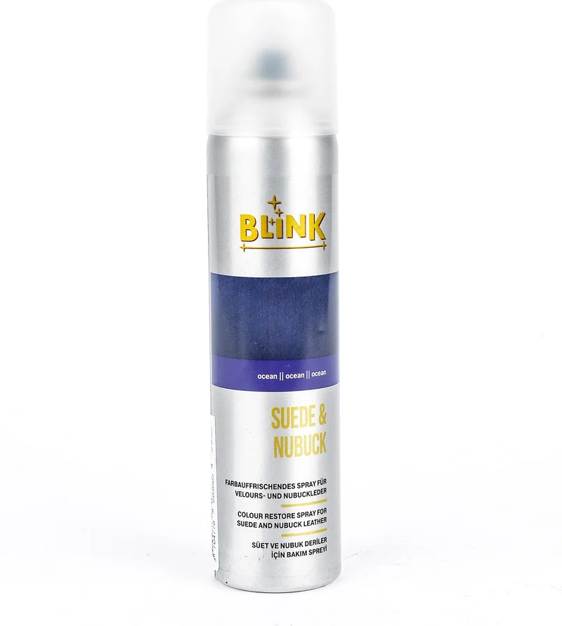 بلينك , Nubuck and Suede Care Spray, Suede Velours Navy Blue
