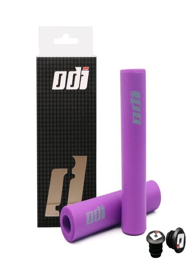 FCCRACING FCC Racing Present ODI Bicycle Grip Handlebar Grips Soft Bike Accessories (Purple) - Image 1