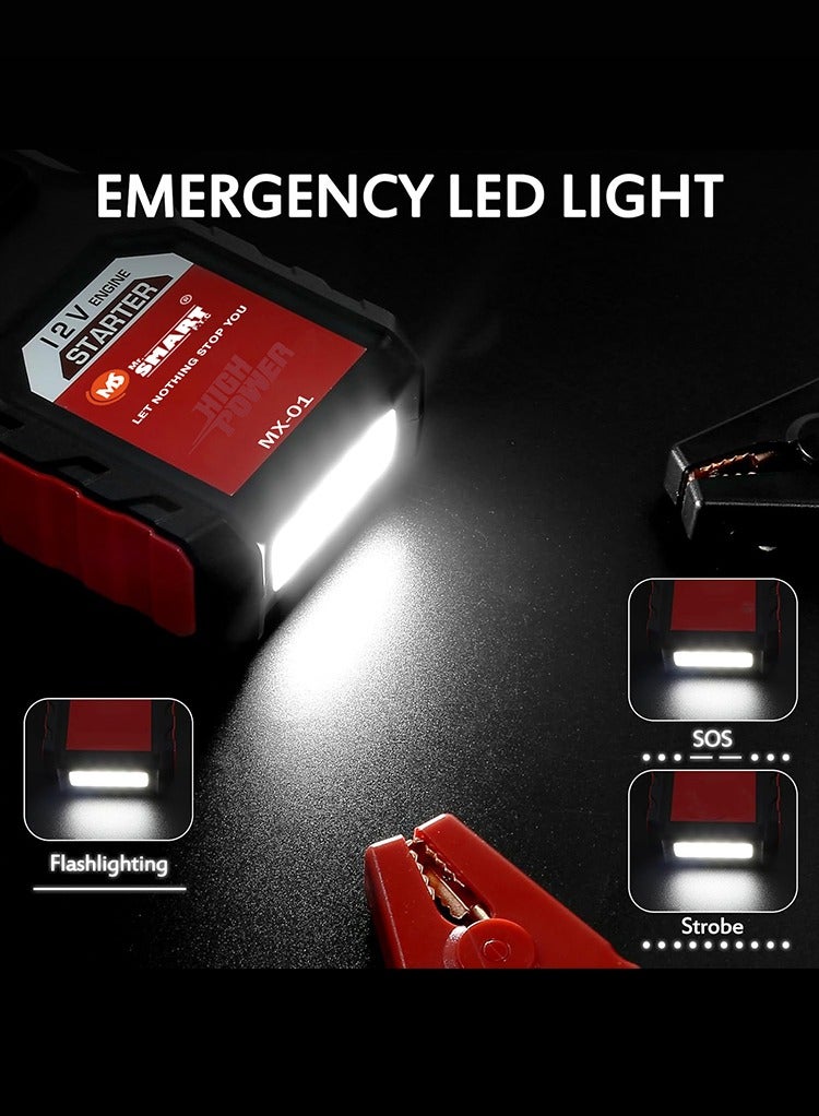 MR.SMART Mr. Smart MX-01 Car Jump Starter, 12V 6000mAh, 3-in-1 with LED Display, Available in Grey/Red/Yellow - Image 2