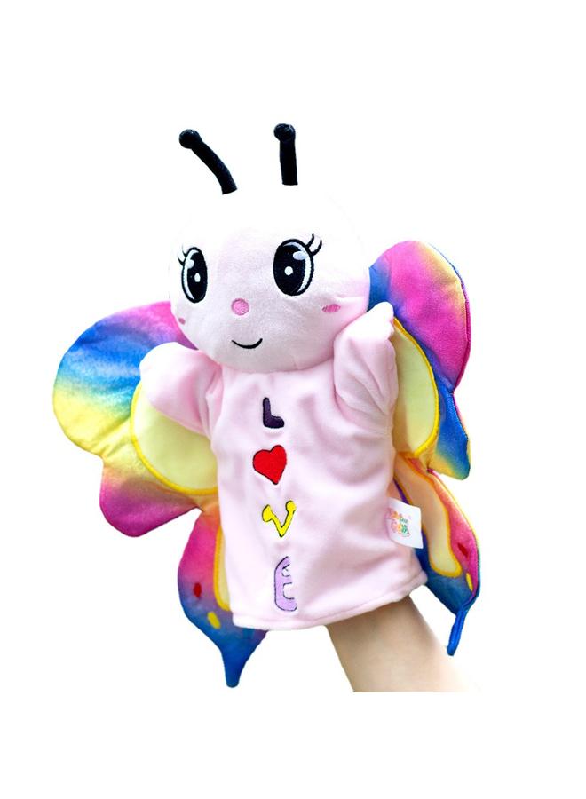 Bluejw New Hand Doll Color Butterfly Plush Toy Kindergarten Parent-Child Comfort Interactive Rag Doll Muppet Doll - Image 5