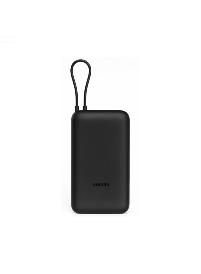 Xiaomi 20000 mAh Xiaomi 20000 mAh Power Bank with Integrated Cable Black Black - Image 1
