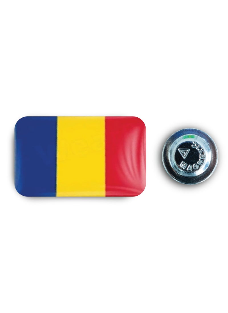 971ميديا علم رومانيا - شارة مغناطيسية  - Image 1
