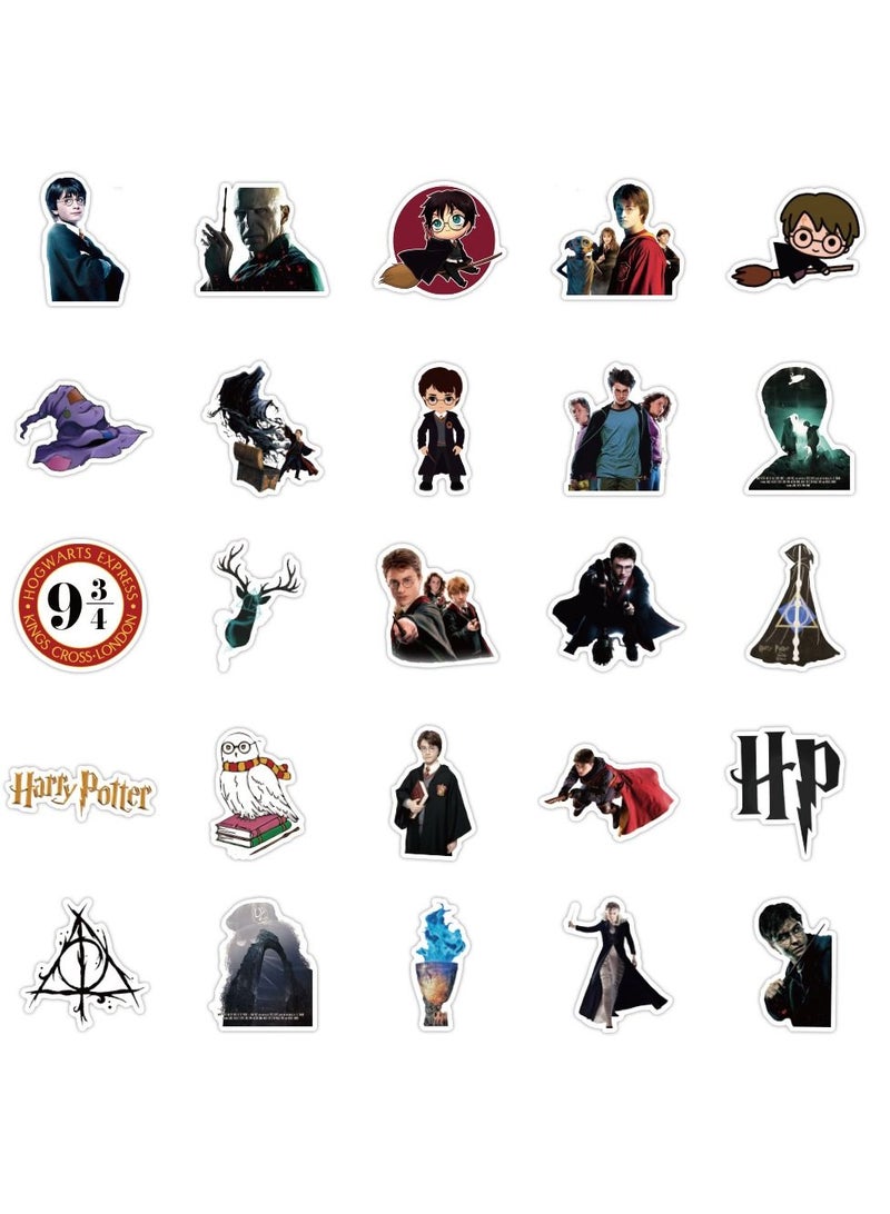 100 Pieces Harry Potter Characters Waterproof Stickers - Image 2